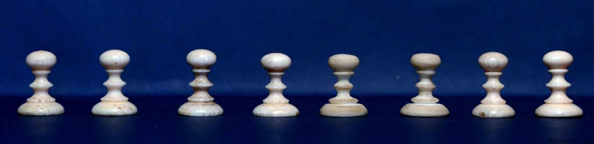  Miniature 18th Century English chess set