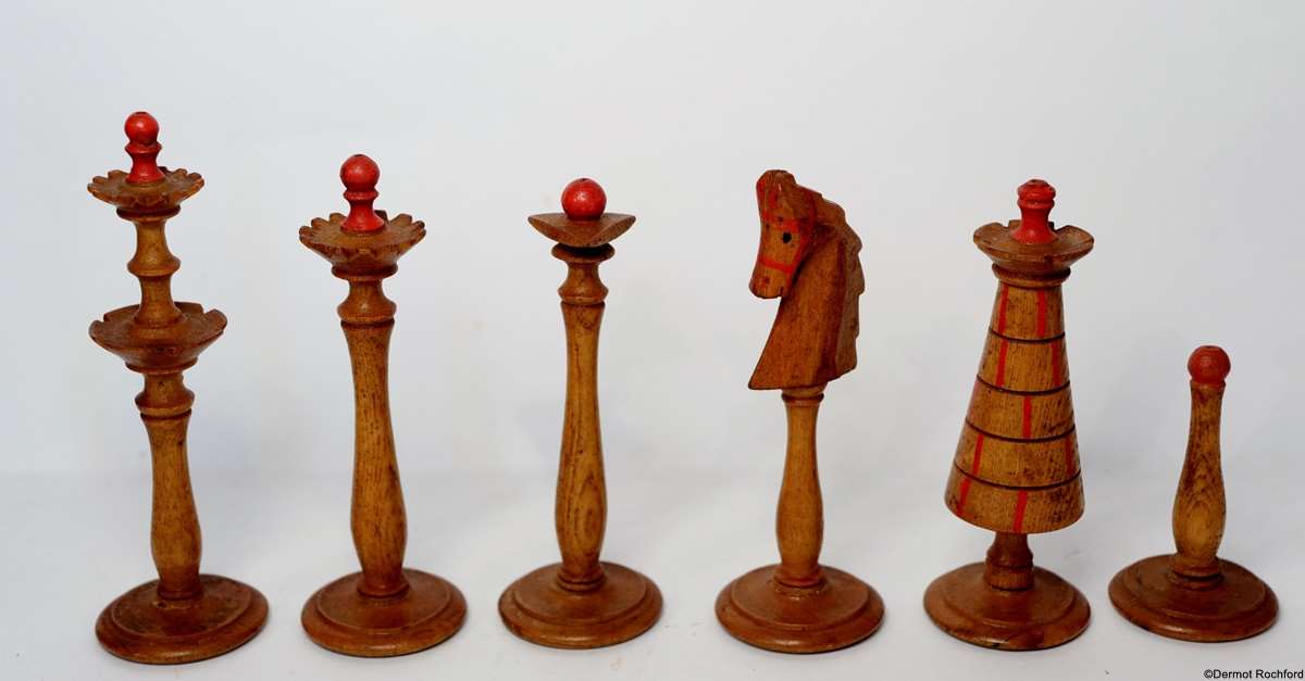 Central European Antique Chess Set