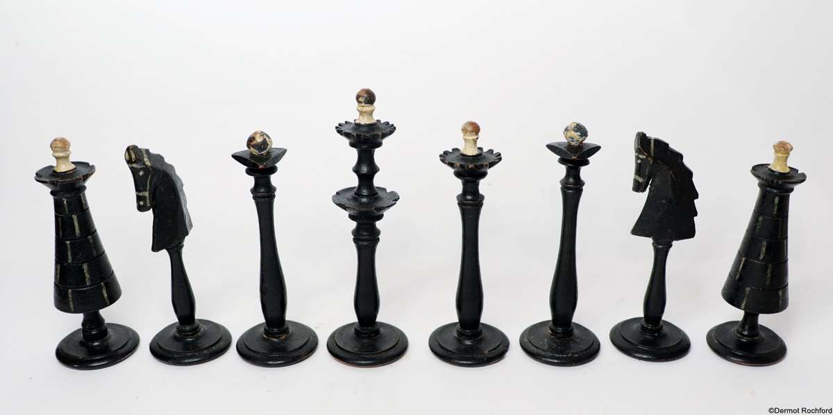 Central European Antique Chess Set