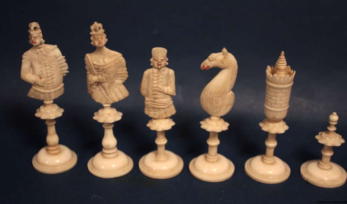 Antique Geislingen Chess Set