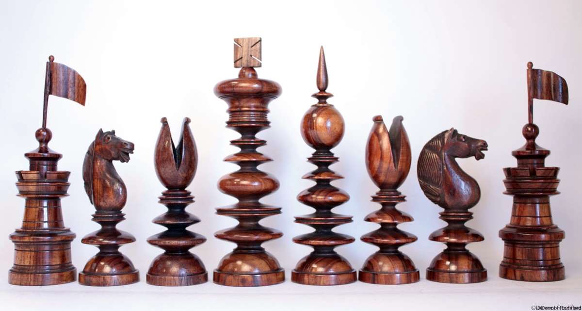 Antique Club Chess Set