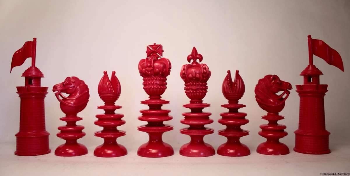 Antique Hastilow Chess Set