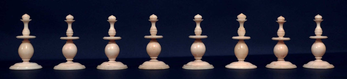 Antique Indian Chess Set