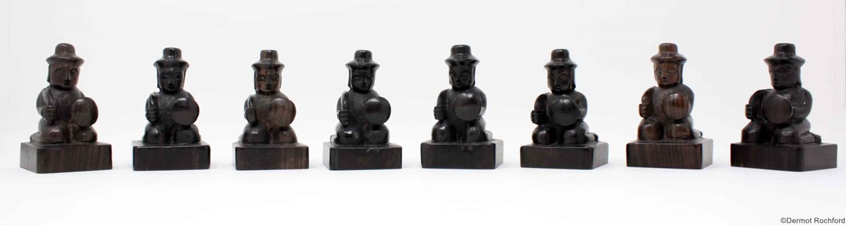 Finely Carved Burmese Chess Set