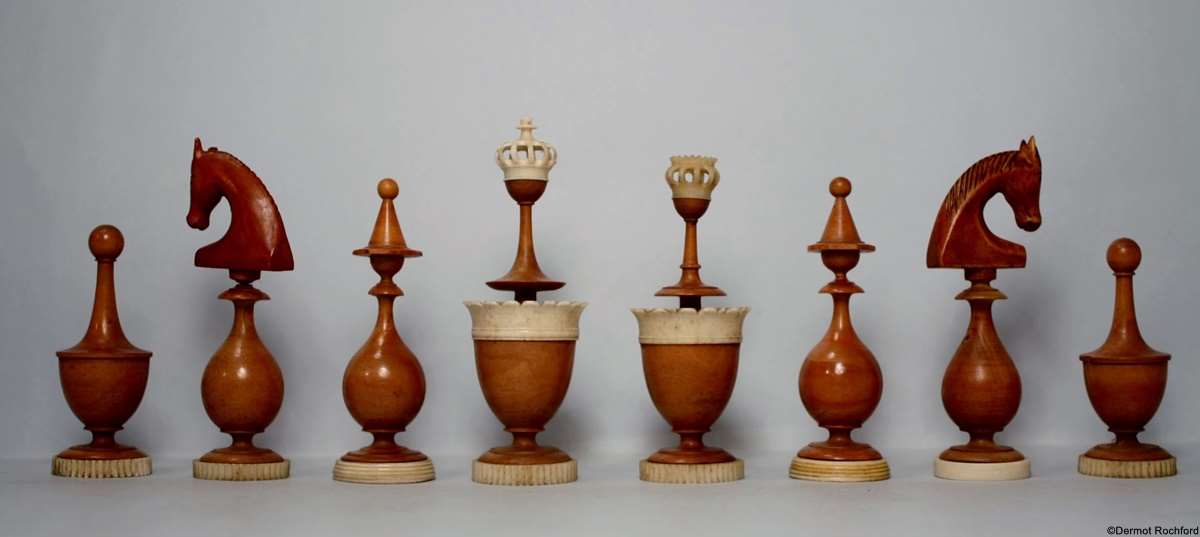 Antique Lyon Chess Set