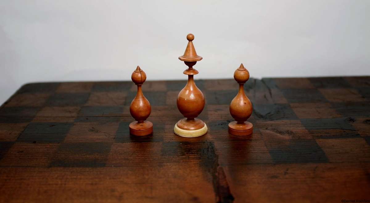 Antique Lyon Chess Set