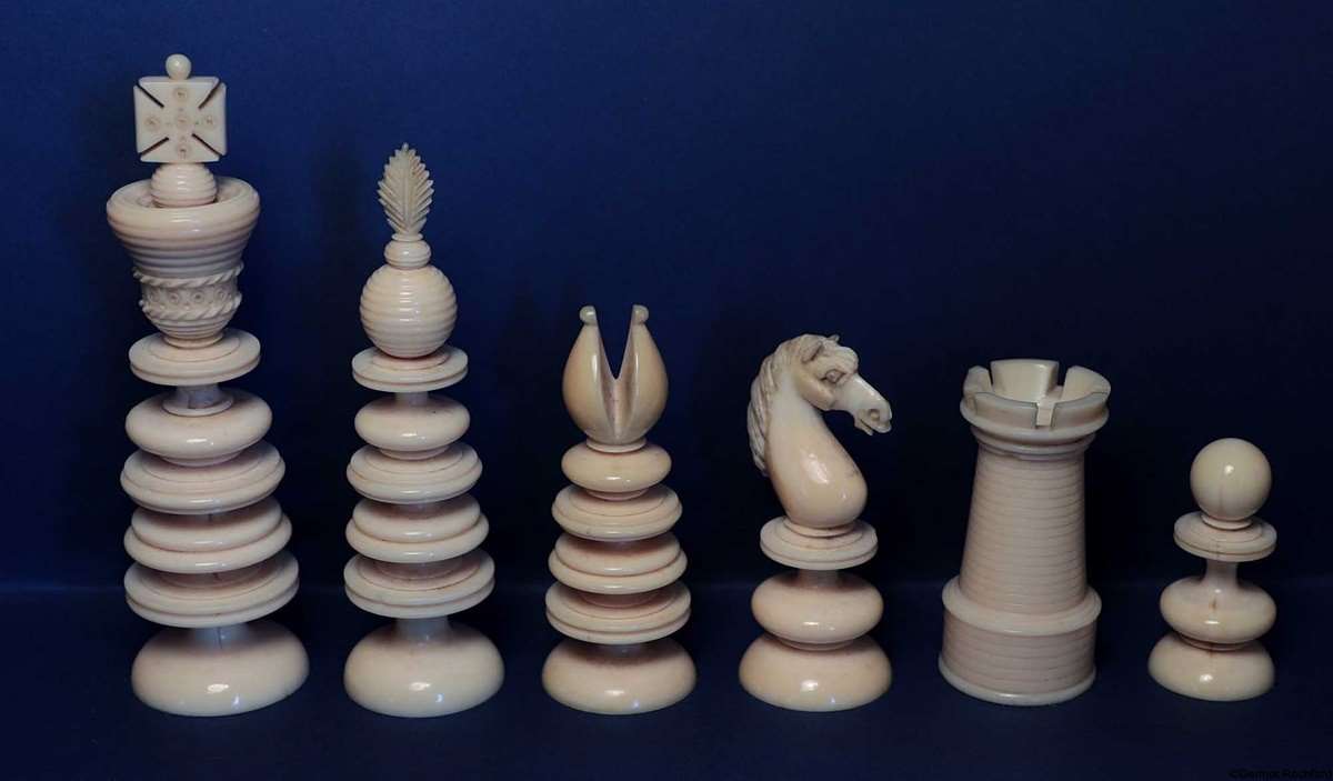 Antique Merrifield Chess Set