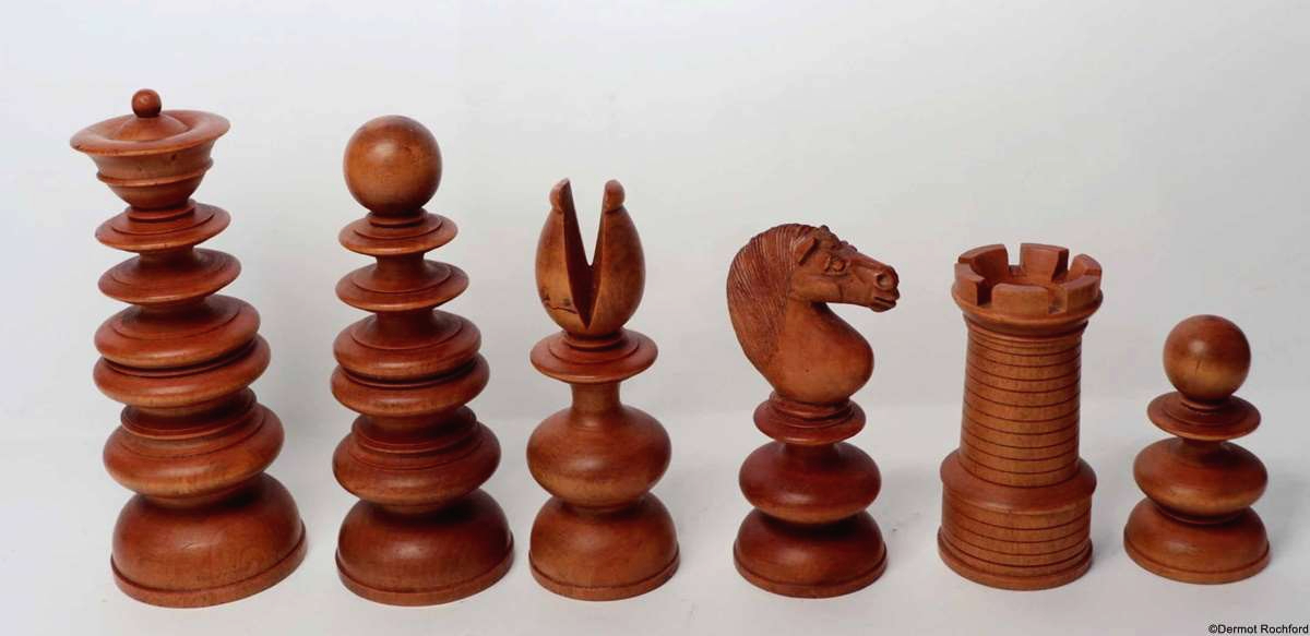 19th Century Club Chess Set by Merrifield