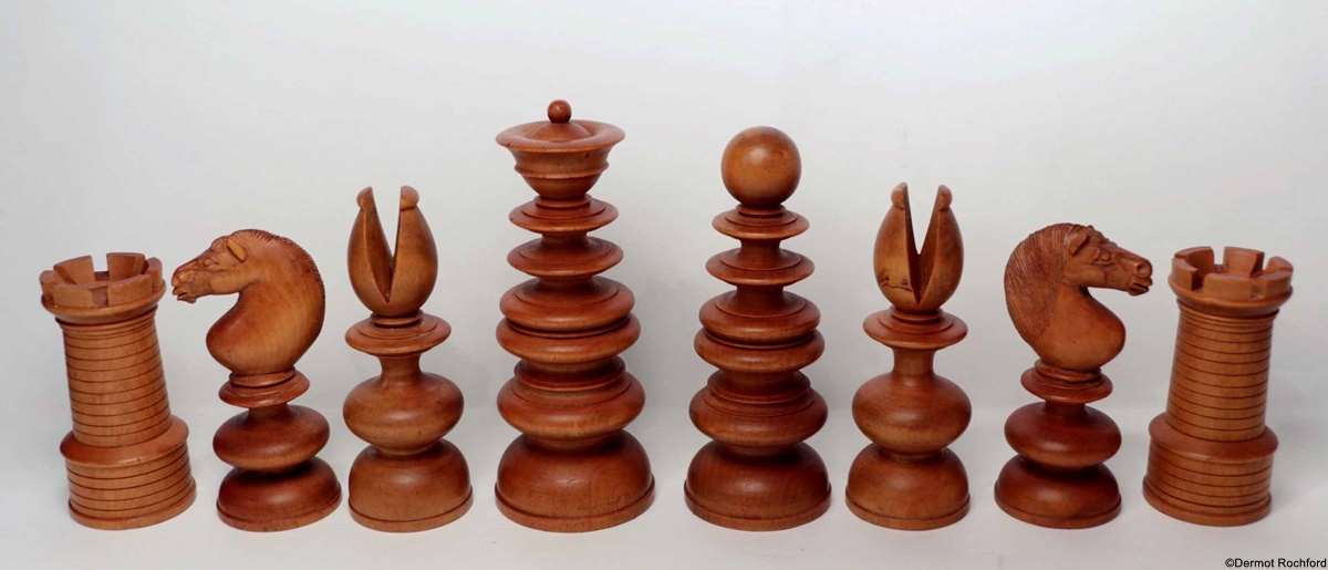 19th Century Club Chess Set by Merrifield