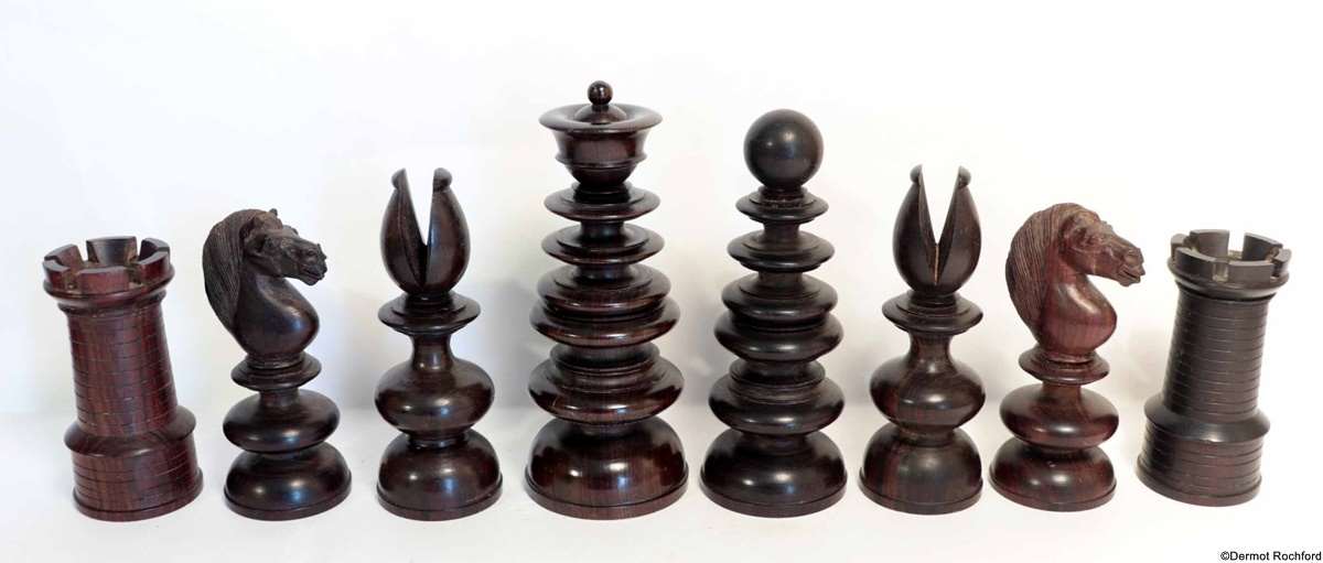 19th Century Club Chess Set by Merrifield