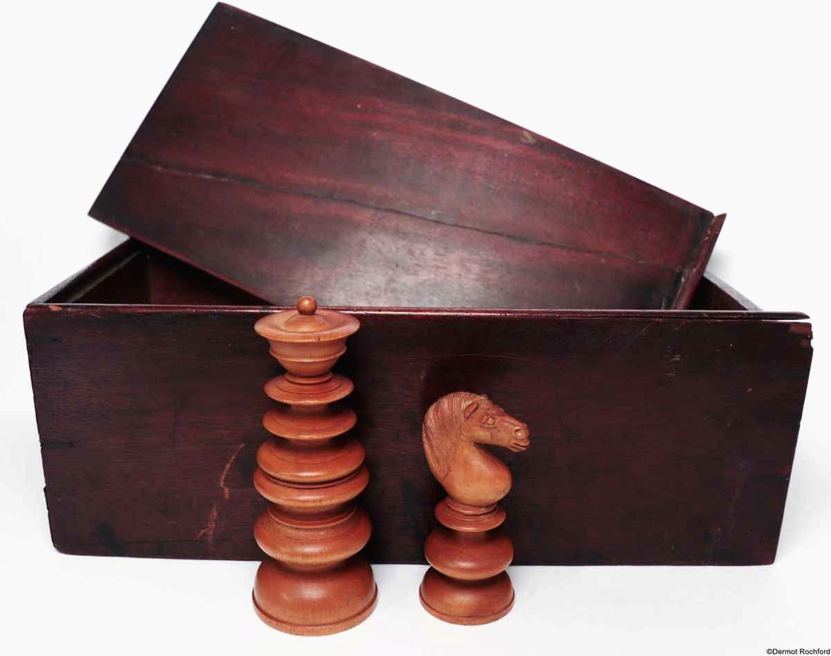 19th Century Club Chess Set by Merrifield