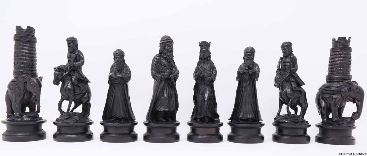 Antique Napoleon Chess Set