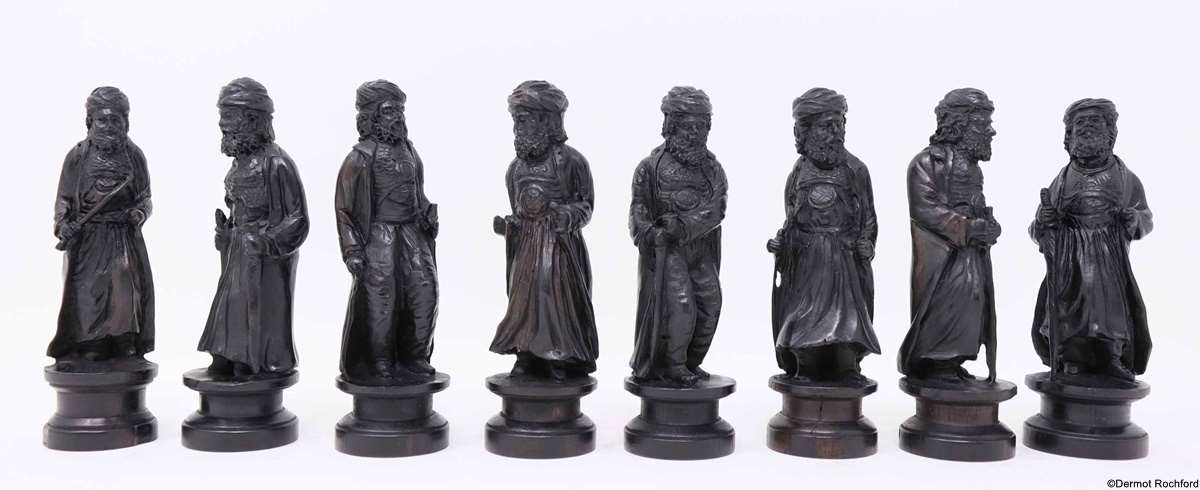 Antique Napoleon Chess Set