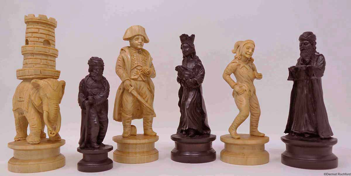 Antique Napoleon Chess Set