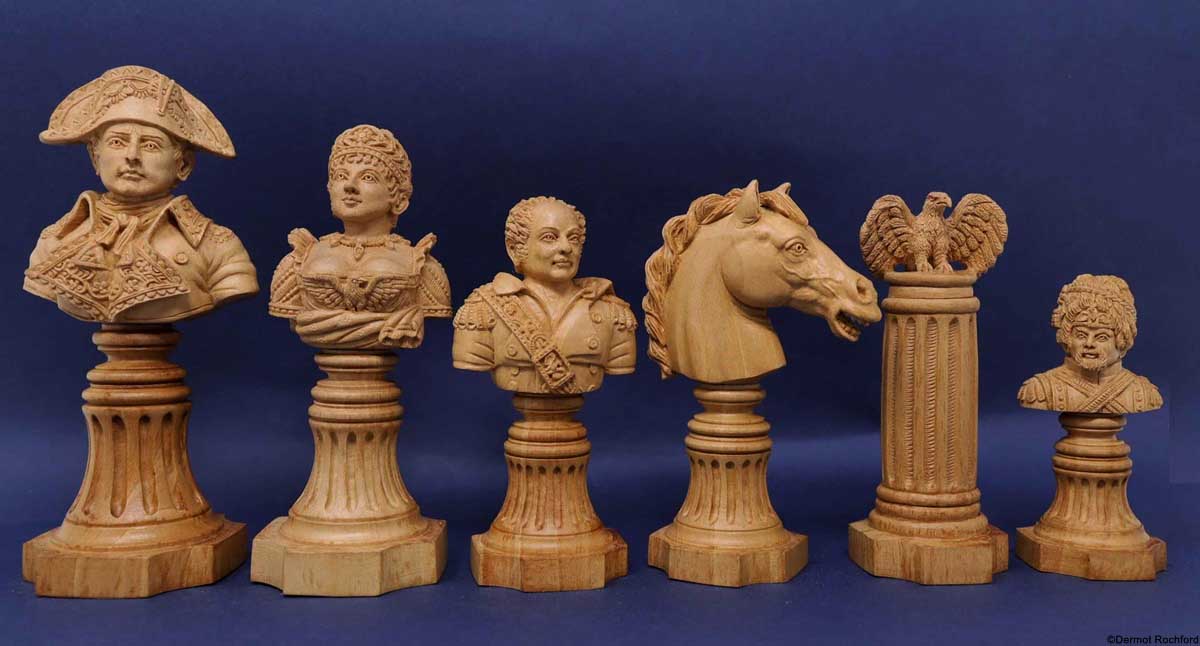 DK Bust Chess Set