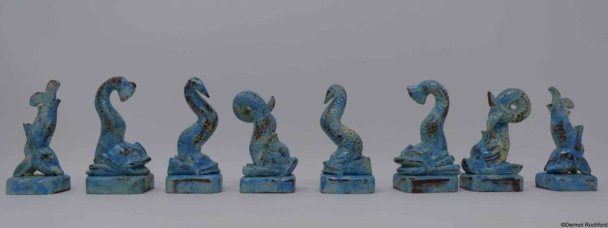 Antique sealife Chess Set