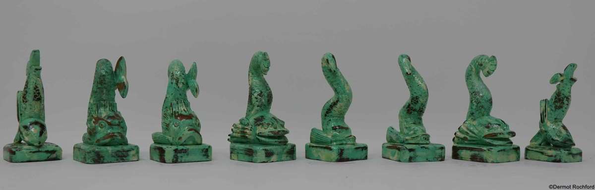 Antique sealife Chess Set