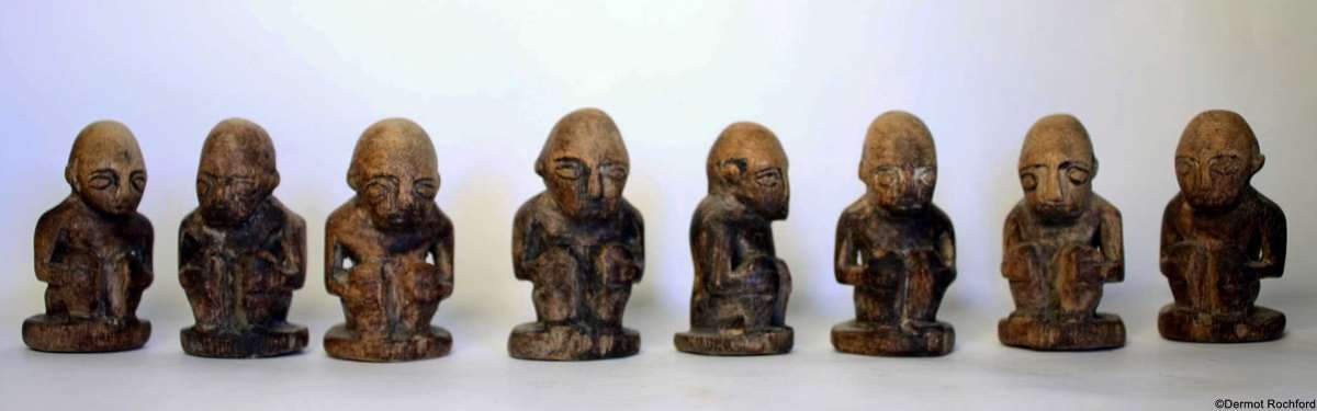 Antique Nias Tribal Chess Set