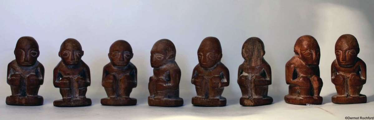 Antique Nias Tribal Chess Set