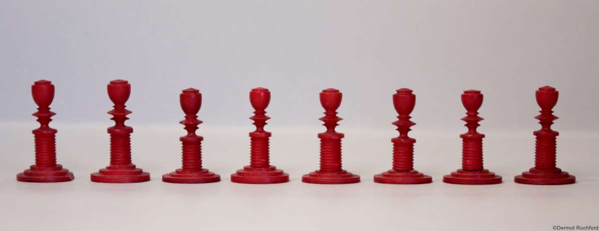 Antique Column Chess Set