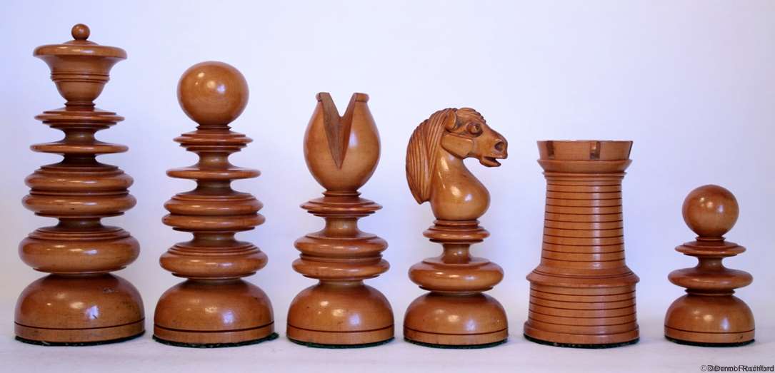 Antique Calvert Chess Set