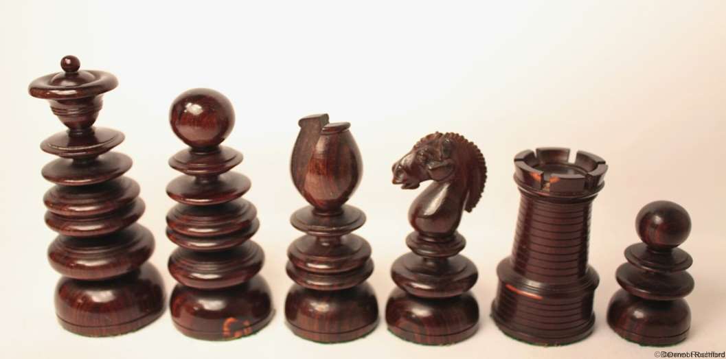 Antique Calvert Chess Set