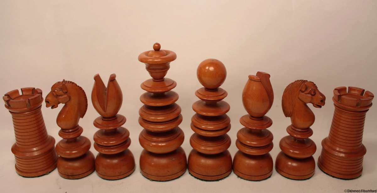 Antique Calvert Chess Set