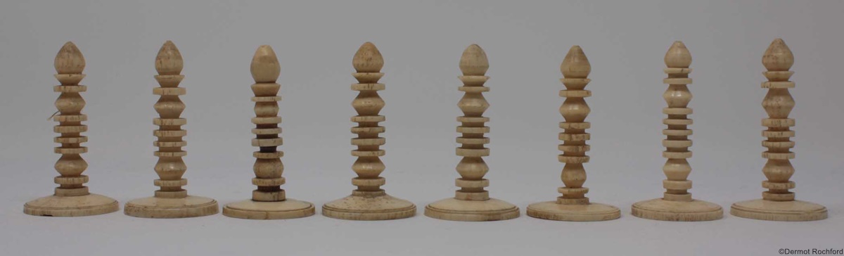 Antique Pulpit Chess Set