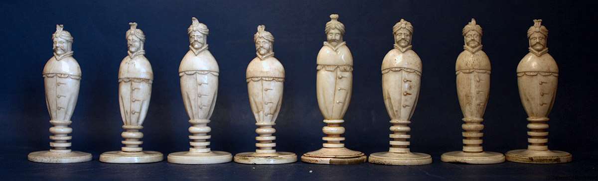 Antique Pulpit Chess Set