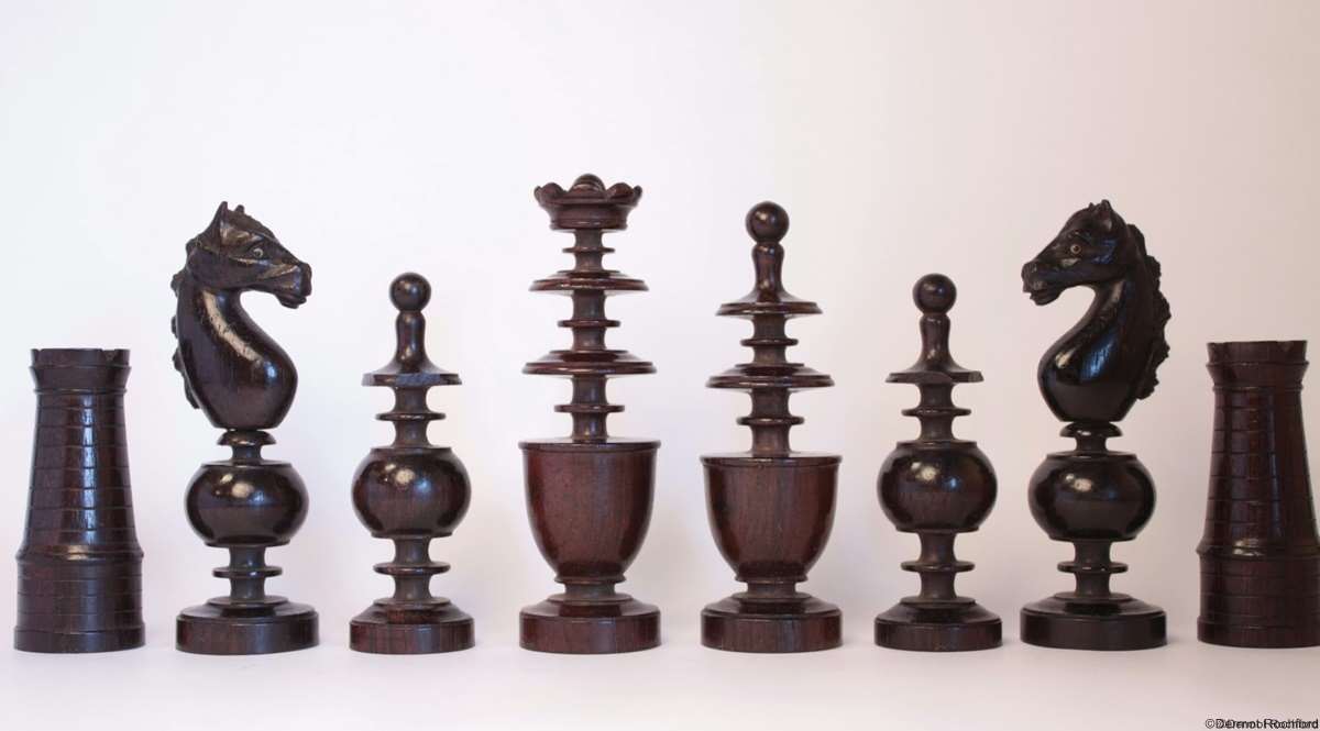 Antique Regence Chess Set