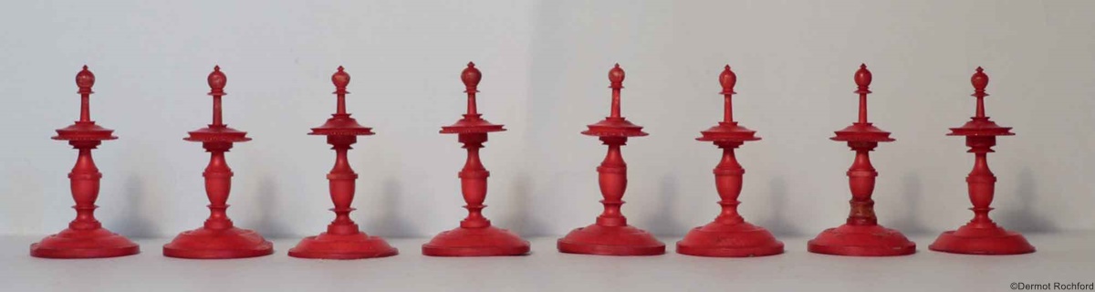 Antique Bone Selenus Chess Set