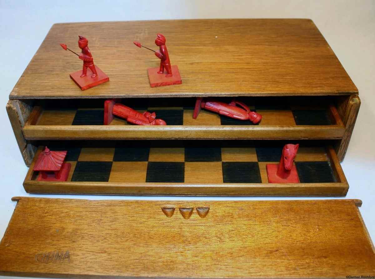 Antique Chinese Chess Set