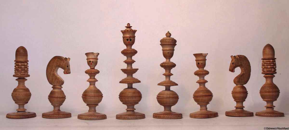 Antique Toy Chess Set