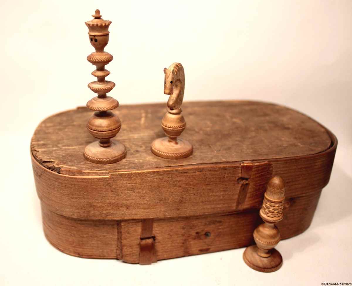 Antique Toy Chess Set