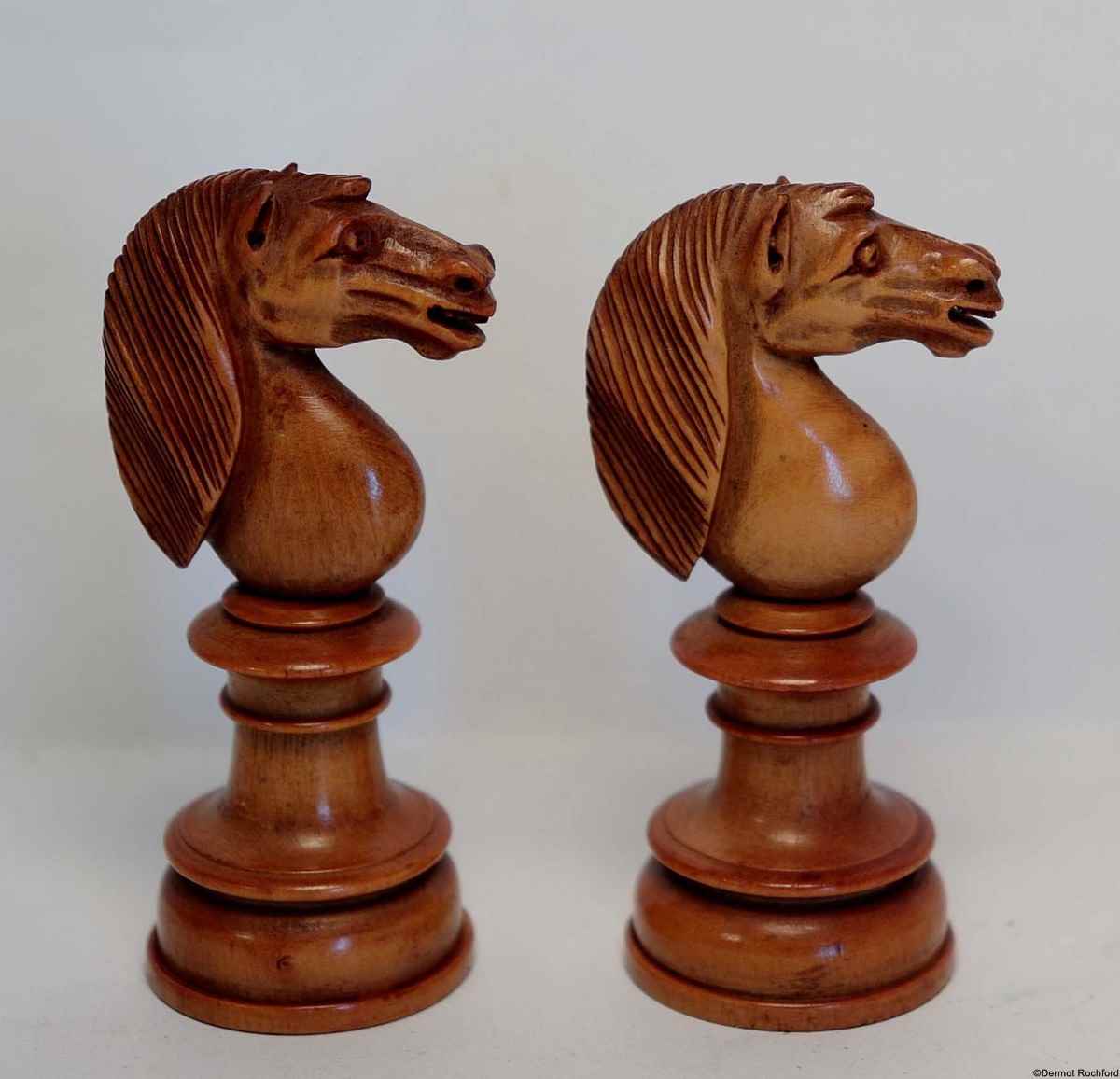 19th Century English Upright Chess Set