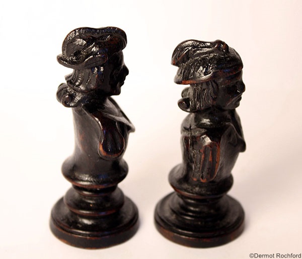 Antique Italian Renaissance  Chess Set