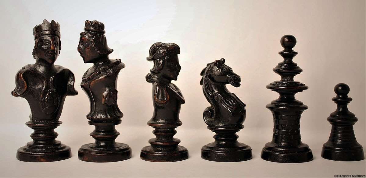 Antique German Chess Set