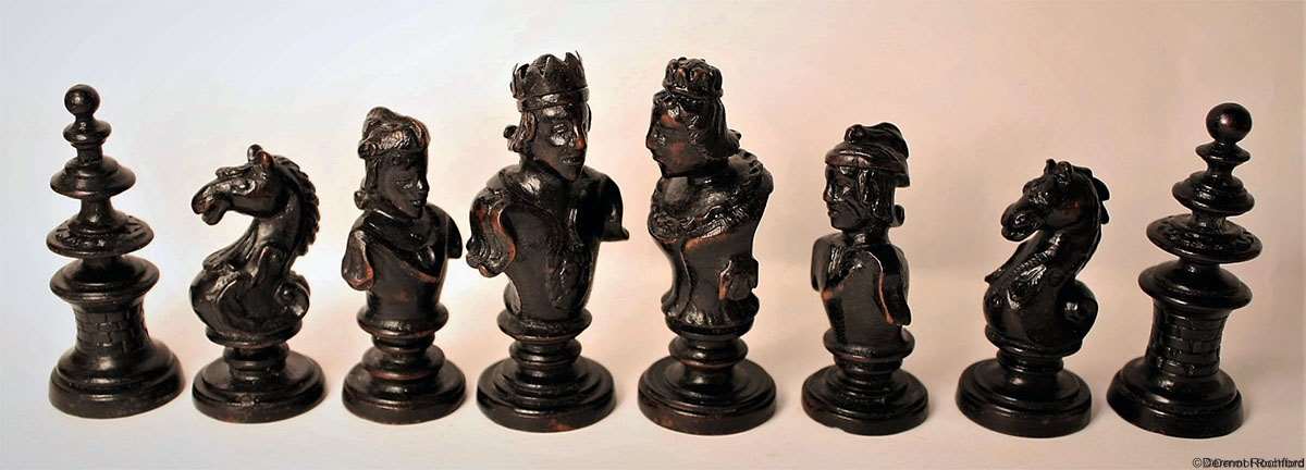 Antique German Chess Set