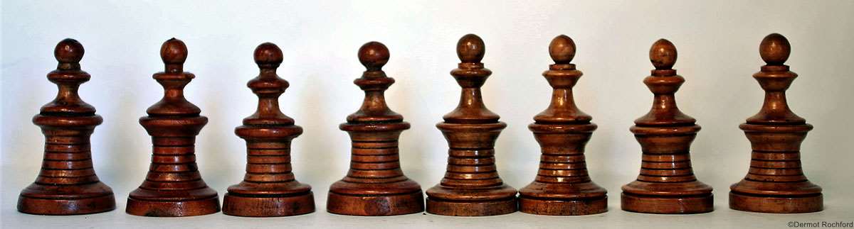 Antique German Chess Set