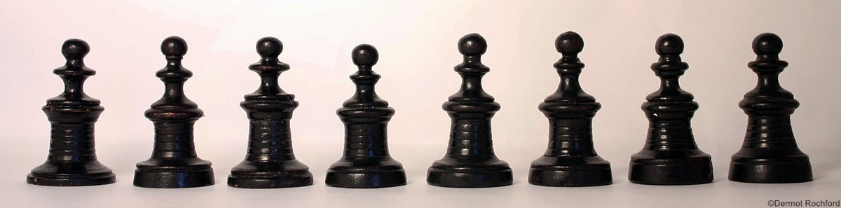 Antique German Chess Set