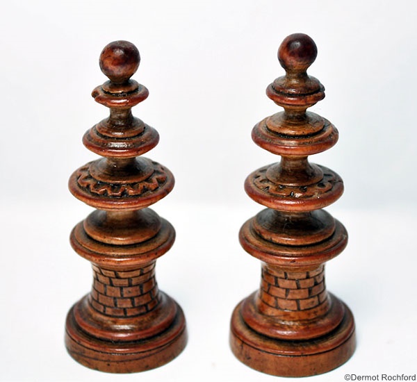 Antique Italian Renaissance  Chess Set