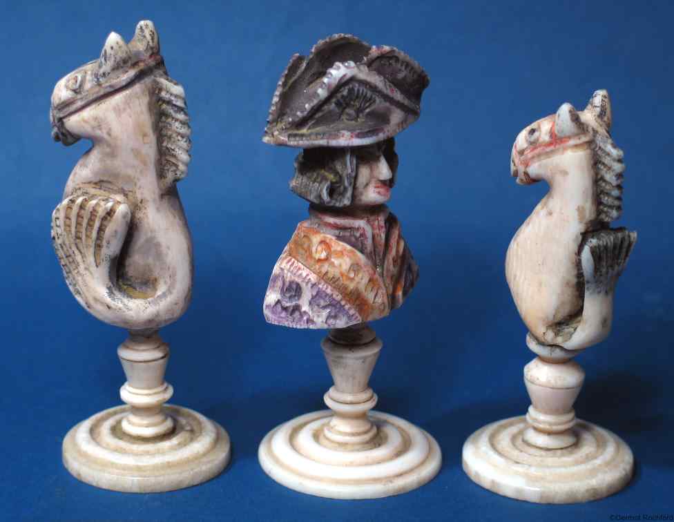 Walrus Dieppe Antique Chess Set