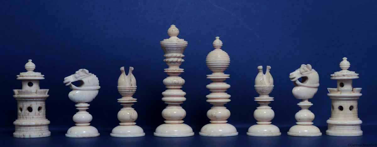 Antique Whitty Chess Set