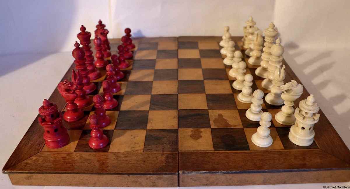 Antique Whitty Chess Set