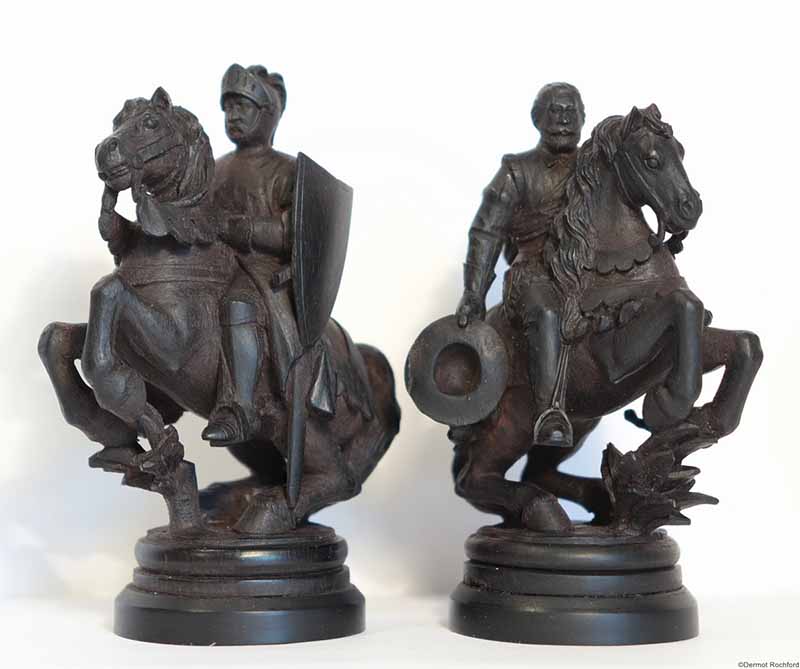 Antique Swiss Figural Chess Set