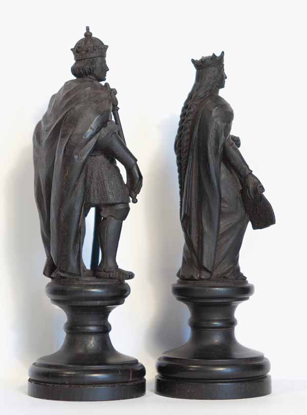 Antique Swiss Figural Chess Set