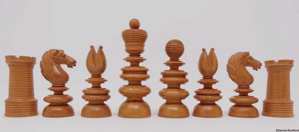 Antique Calvert Chess Set