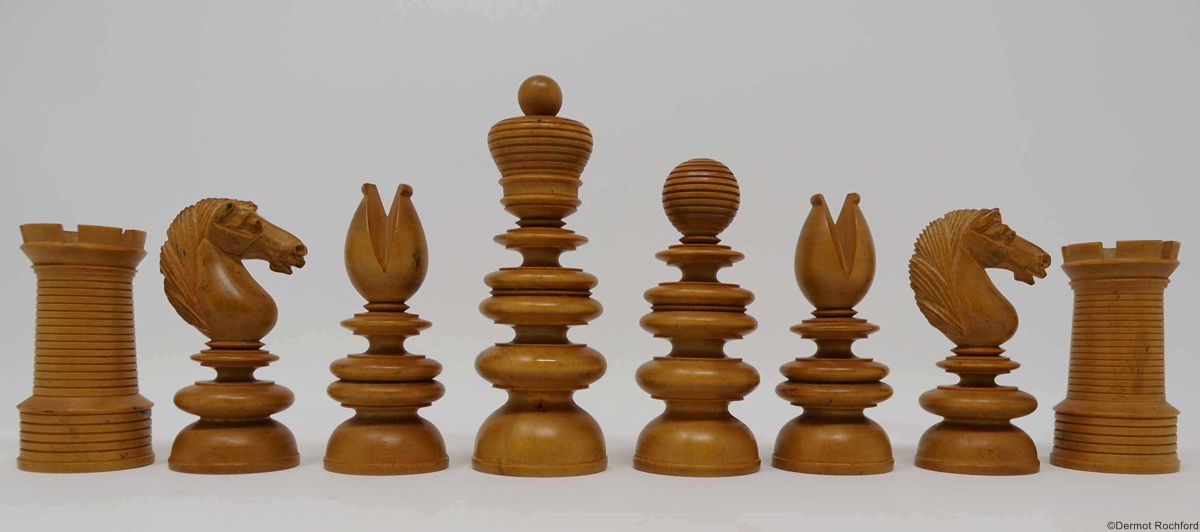 Antique Calvert Chess Set