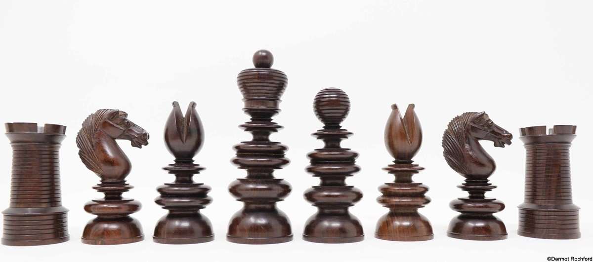 Antique Calvert Chess Set