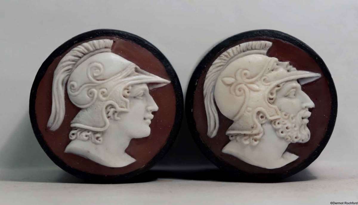 Fine Cameo Chess Set